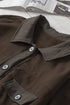Turn Down Collar Buttoned Shirt Jacket